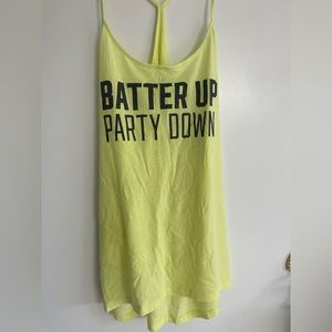PINK by Victoria’s Secret Baseball Season Yellow Tank Top
